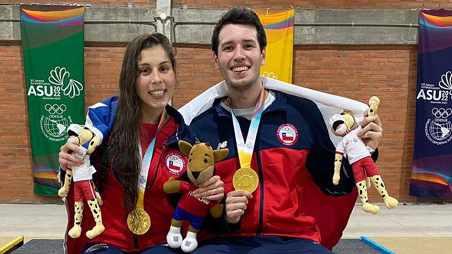  Oro 35 del Team Chile! Melisa Polito y Franco Barbano se consagraron en las bochas de los Odesur